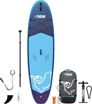 Pelican Boracay Premium Inflatable Stand Up Paddle Board - 3 Pieces SUP Paddle - Accessories, Leash, Hand Pump & Carry Bag - 10 ft