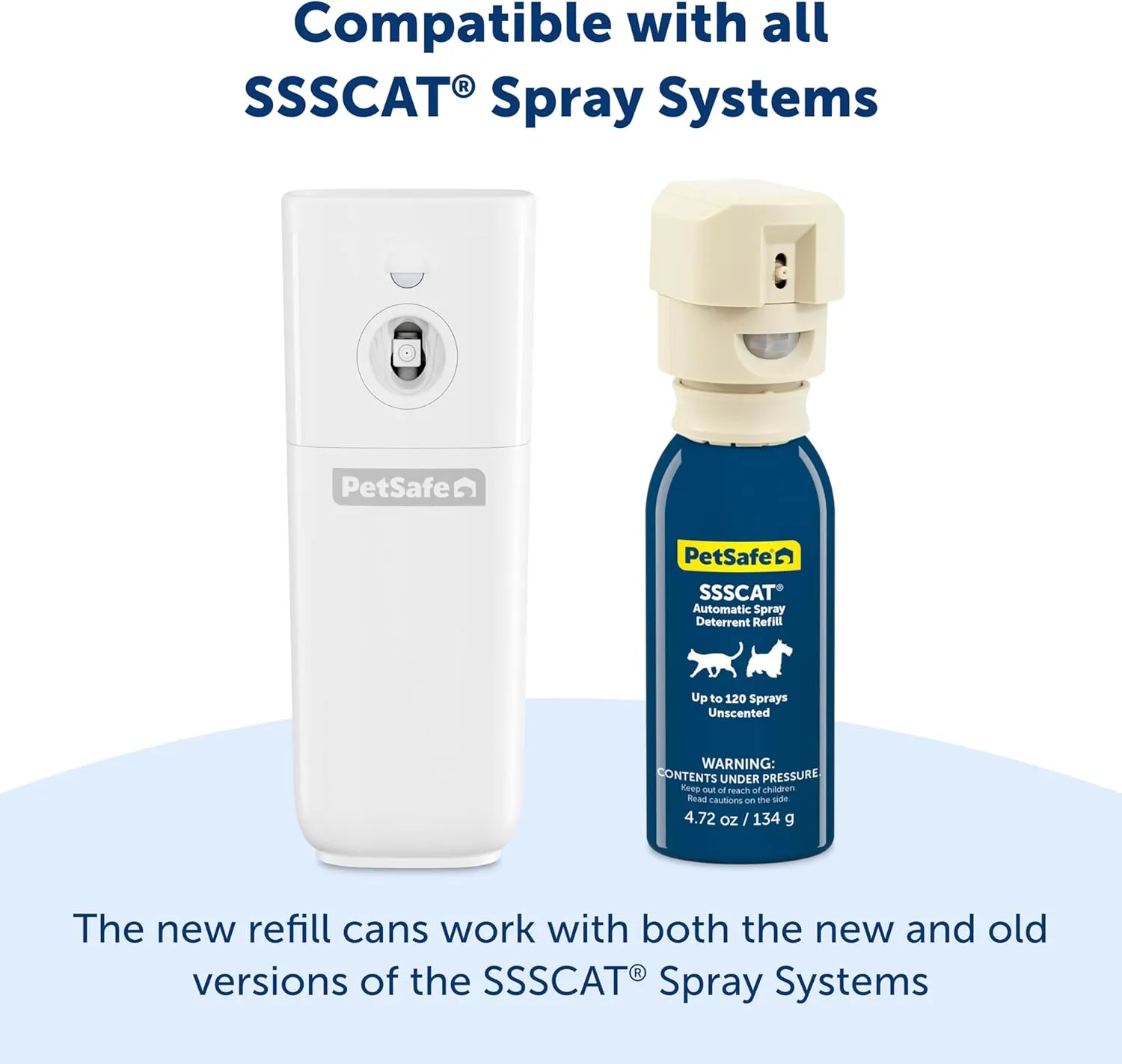 PetSafe SSSCAT Refill Can for Motion Activated Automatic Spray Pet Deterrent for Cats and Dogs, Pack of 3