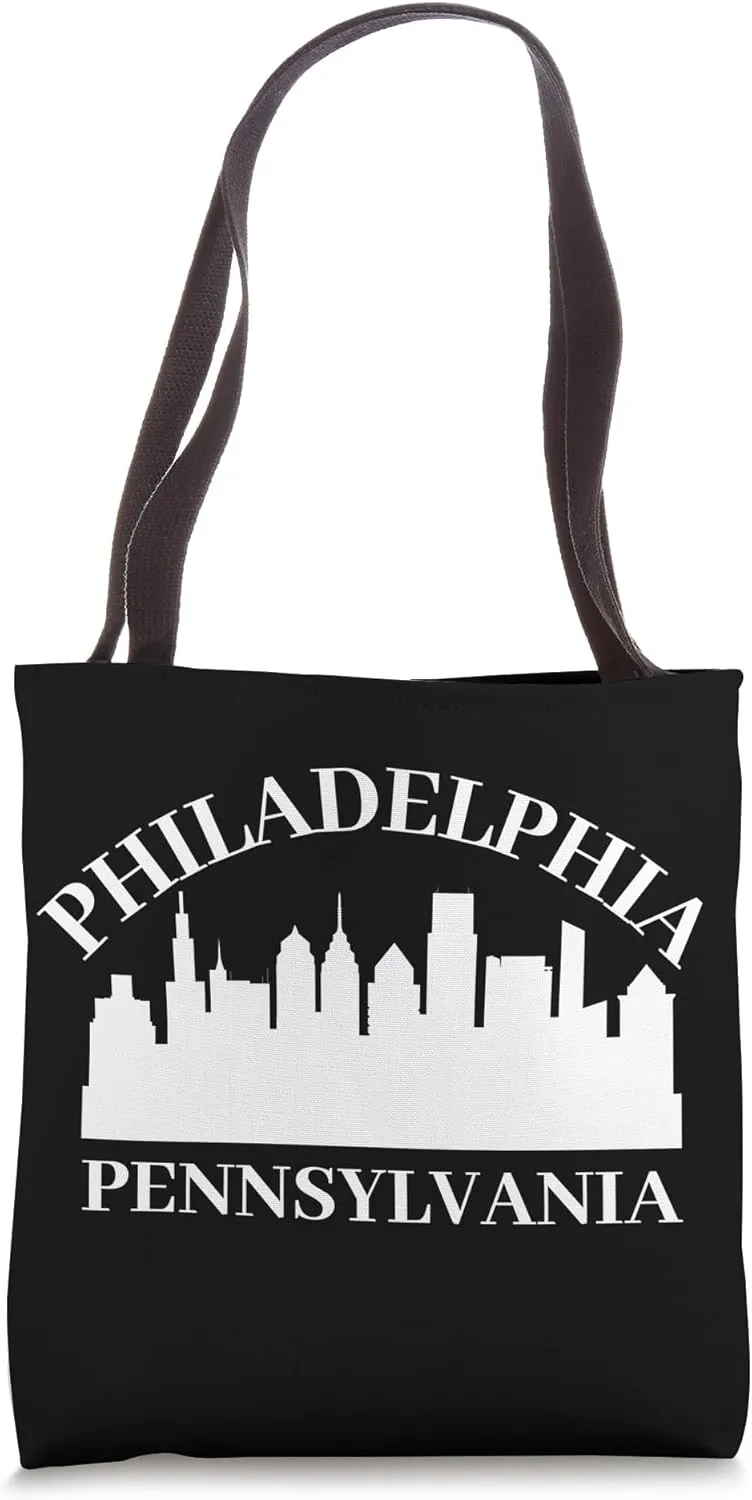 Philly Cityscape Patriotic Philadelphia Liberty Souvenir Tote Bag