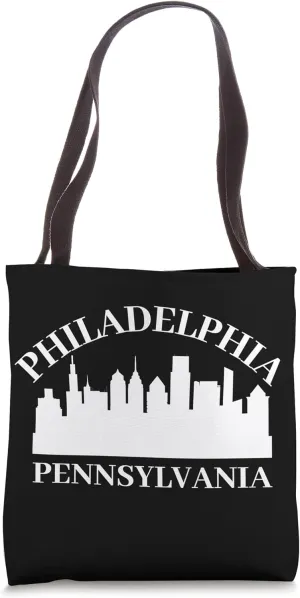 Philly Cityscape Patriotic Philadelphia Liberty Souvenir Tote Bag