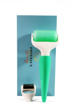 Phoenix's Beauty Ice Roller for Face, Eyes & Neck | Cryotherapy | 2-in-1 Facial Roller | Puffiness Reduction & Skin Revitalization | Skin Care Tools