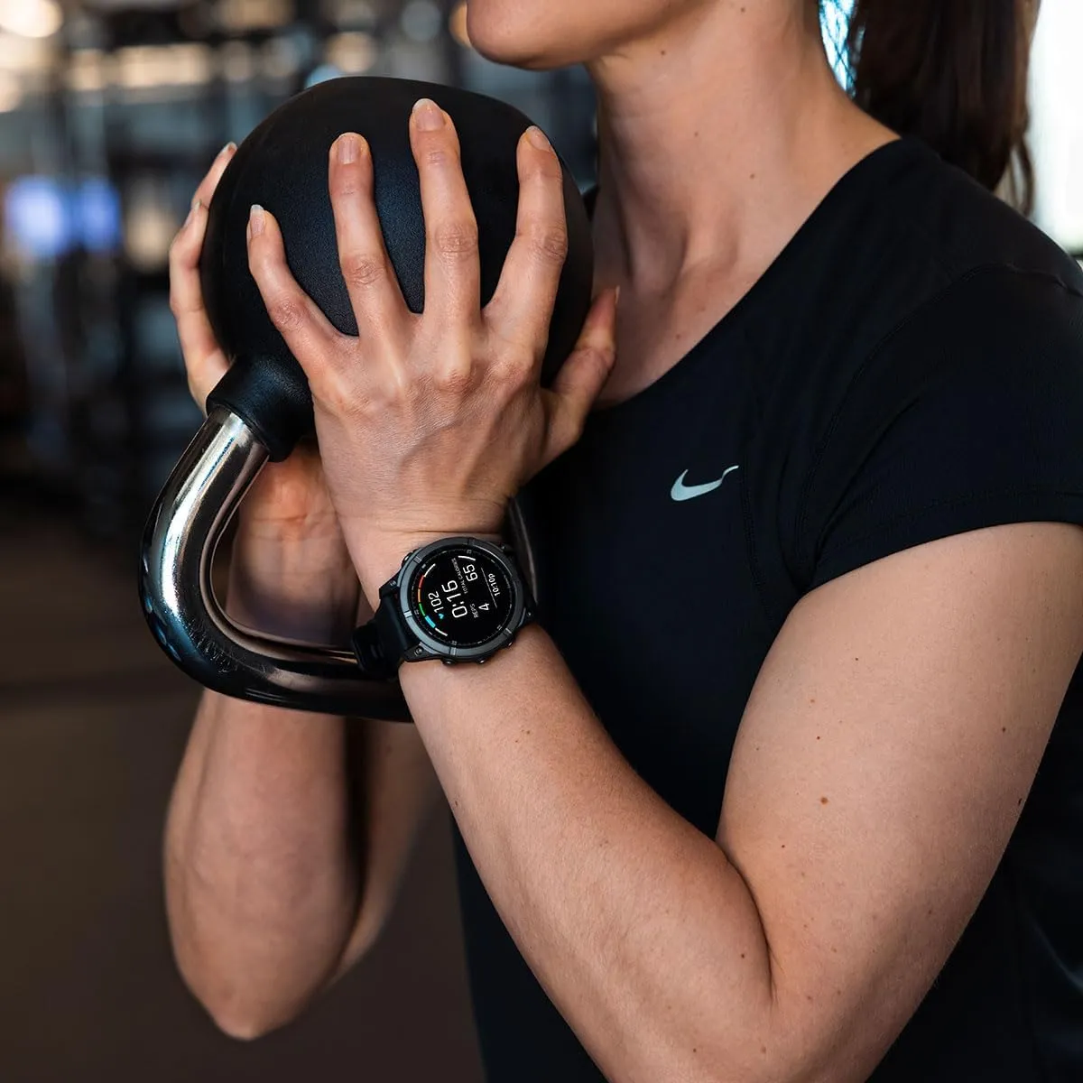 PlayBetter Garmin Fenix E (Stainless Steel/Black) Premium Multisport GPS Smartwatch Bundle - AMOLED Display, Long Battery Life, Strength Workouts 5000mAh Portable Charger & HD Screen Protectors