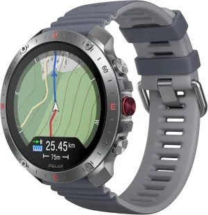 Polar Grit X2 Pro Premium GPS Smart Sports Watch – Ultimate Outdoor Adventure Watch with Rugged Design, Advanced Navigation, Sports Tracking, and Heart Rate Technology for Peak Performance, Stone Gray