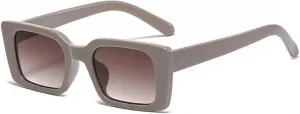 Popular Fashion Small Rectangle Sunglasses Women Retro Leopard Shades Uv400 Men Trending Sun Glasses
