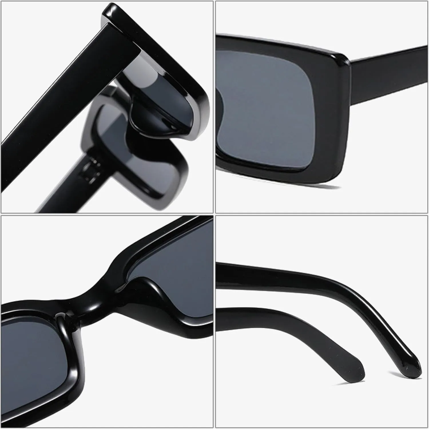 Popular Fashion Small Rectangle Sunglasses Women Retro Leopard Shades Uv400 Men Trending Sun Glasses