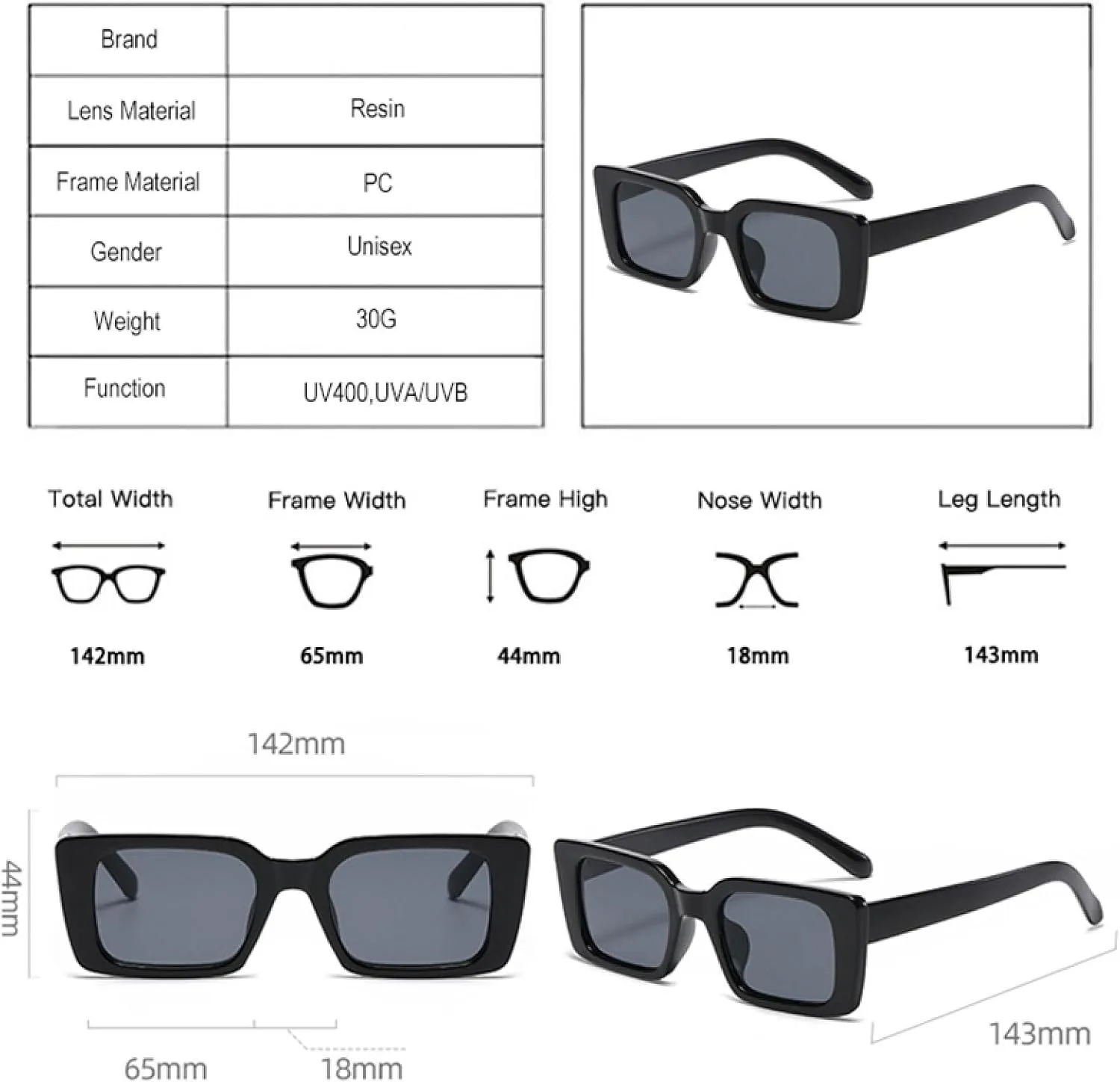 Popular Fashion Small Rectangle Sunglasses Women Retro Leopard Shades Uv400 Men Trending Sun Glasses