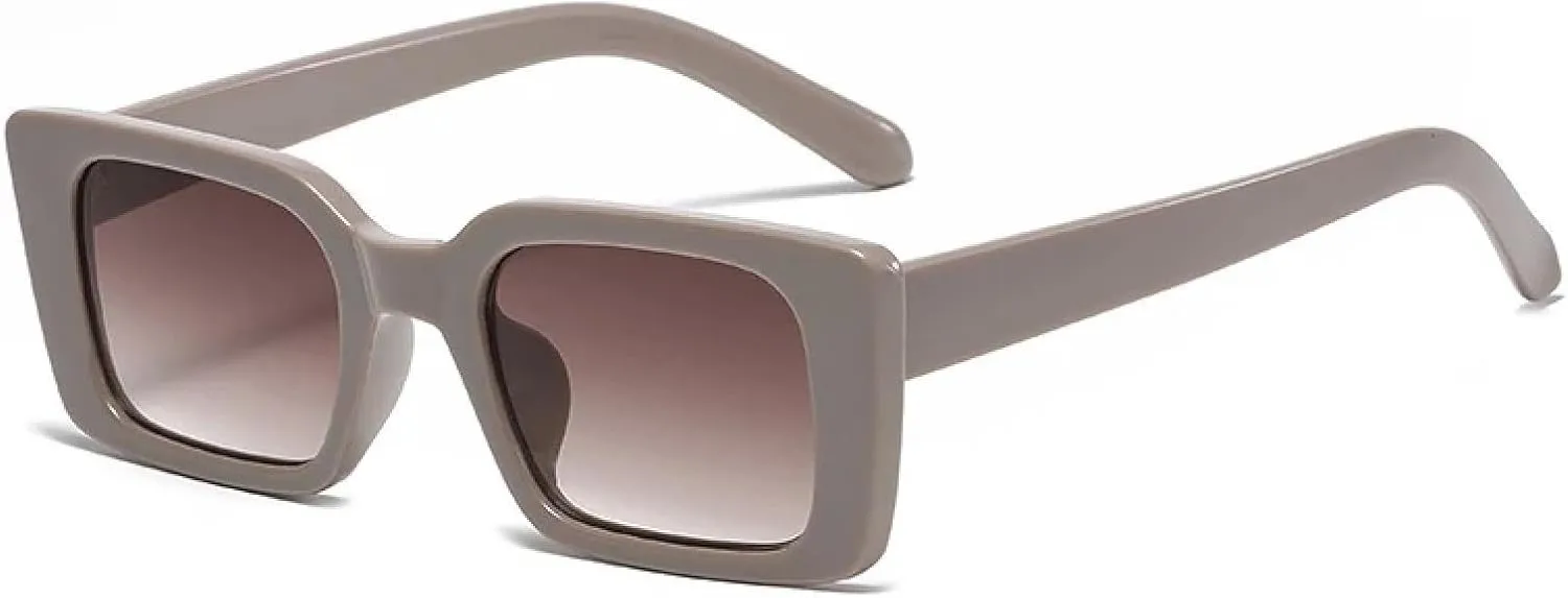 Popular Fashion Small Rectangle Sunglasses Women Retro Leopard Shades Uv400 Men Trending Sun Glasses