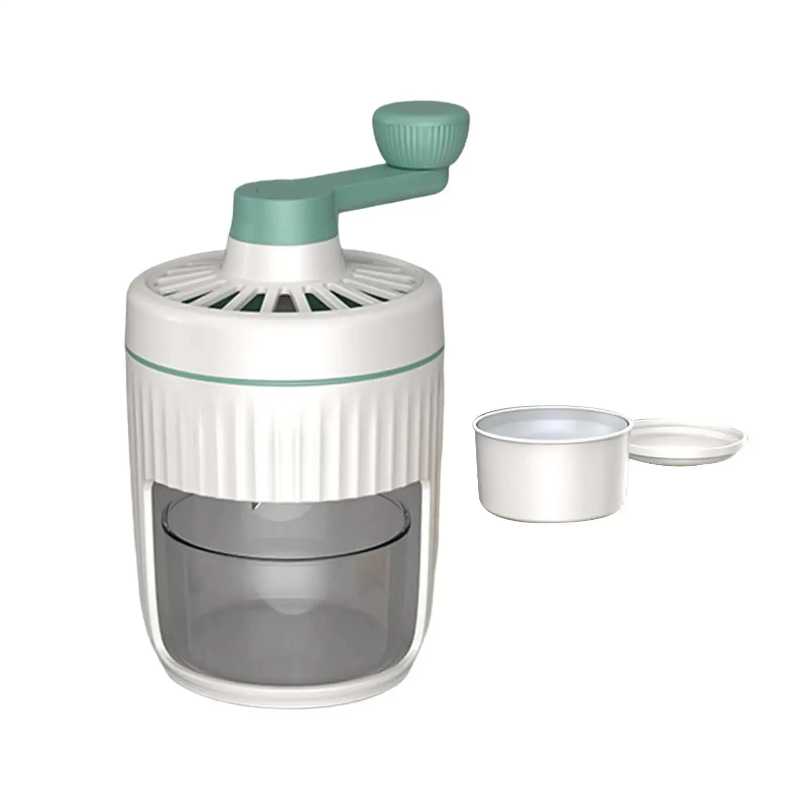 Portable Hand Crank Ice Crusher Shaver Machine