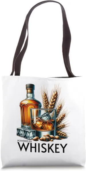 Powered by Whiskey Distinguished Connoisseur Design Tote Bag