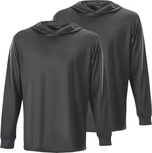 ProtectX High Visibility Sun Protection Lightweight Long Sleeve Hoodie, UPF 50  Quick-Dry, SPF UV Shirt, Active Wear
