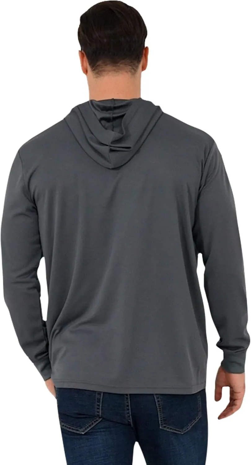 ProtectX High Visibility Sun Protection Lightweight Long Sleeve Hoodie, UPF 50  Quick-Dry, SPF UV Shirt, Active Wear