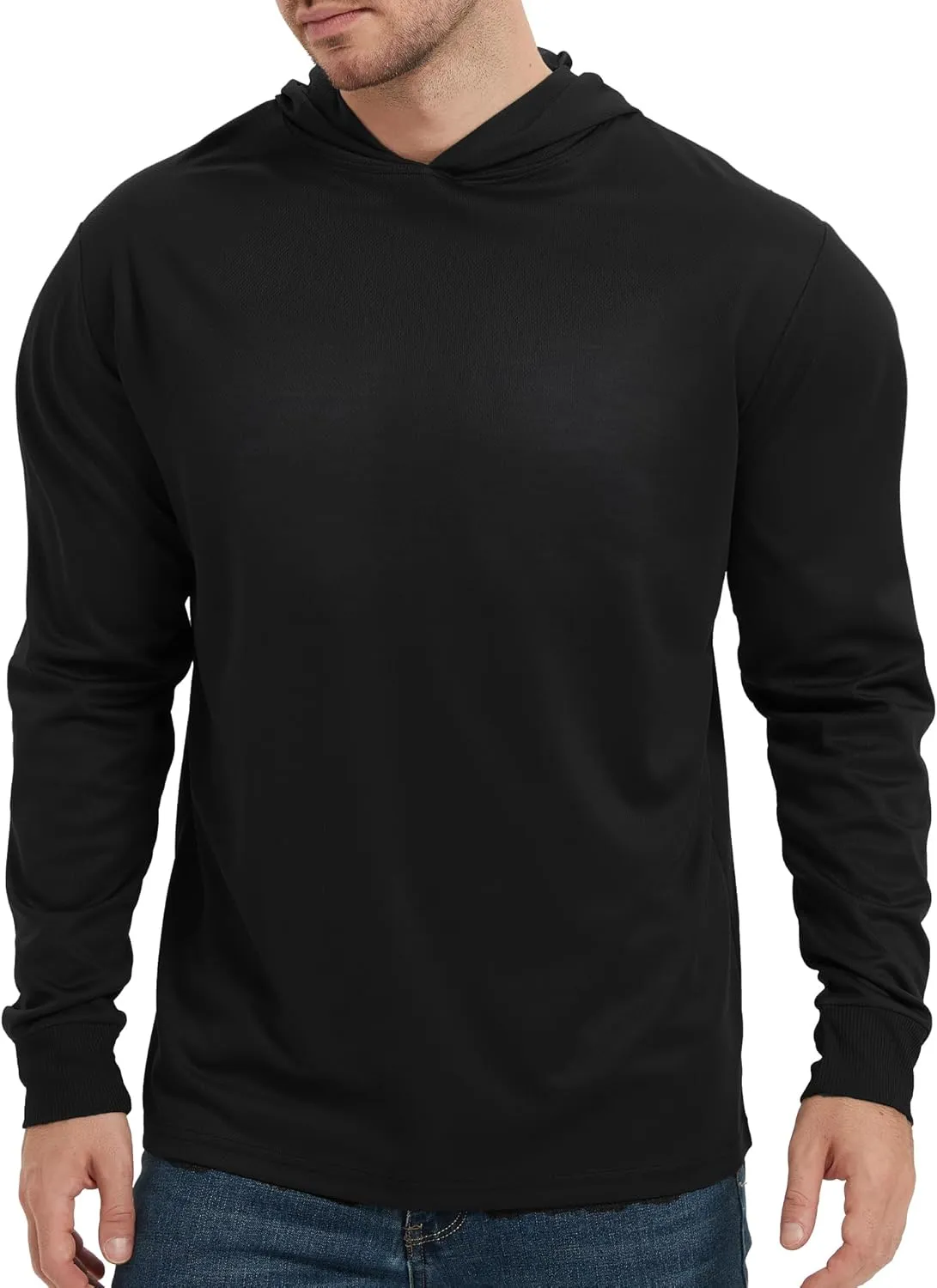 ProtectX High Visibility Sun Protection Lightweight Long Sleeve Hoodie, UPF 50  Quick-Dry, SPF UV Shirt, Active Wear
