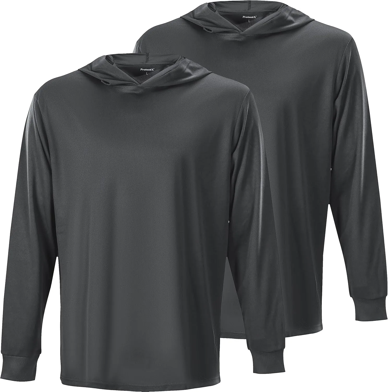 ProtectX High Visibility Sun Protection Lightweight Long Sleeve Hoodie, UPF 50  Quick-Dry, SPF UV Shirt, Active Wear