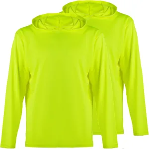 ProtectX High Visibility Sun Protection Lightweight Long Sleeve Hoodie, UPF 50  Quick-Dry, SPF UV Shirt, Active Wear