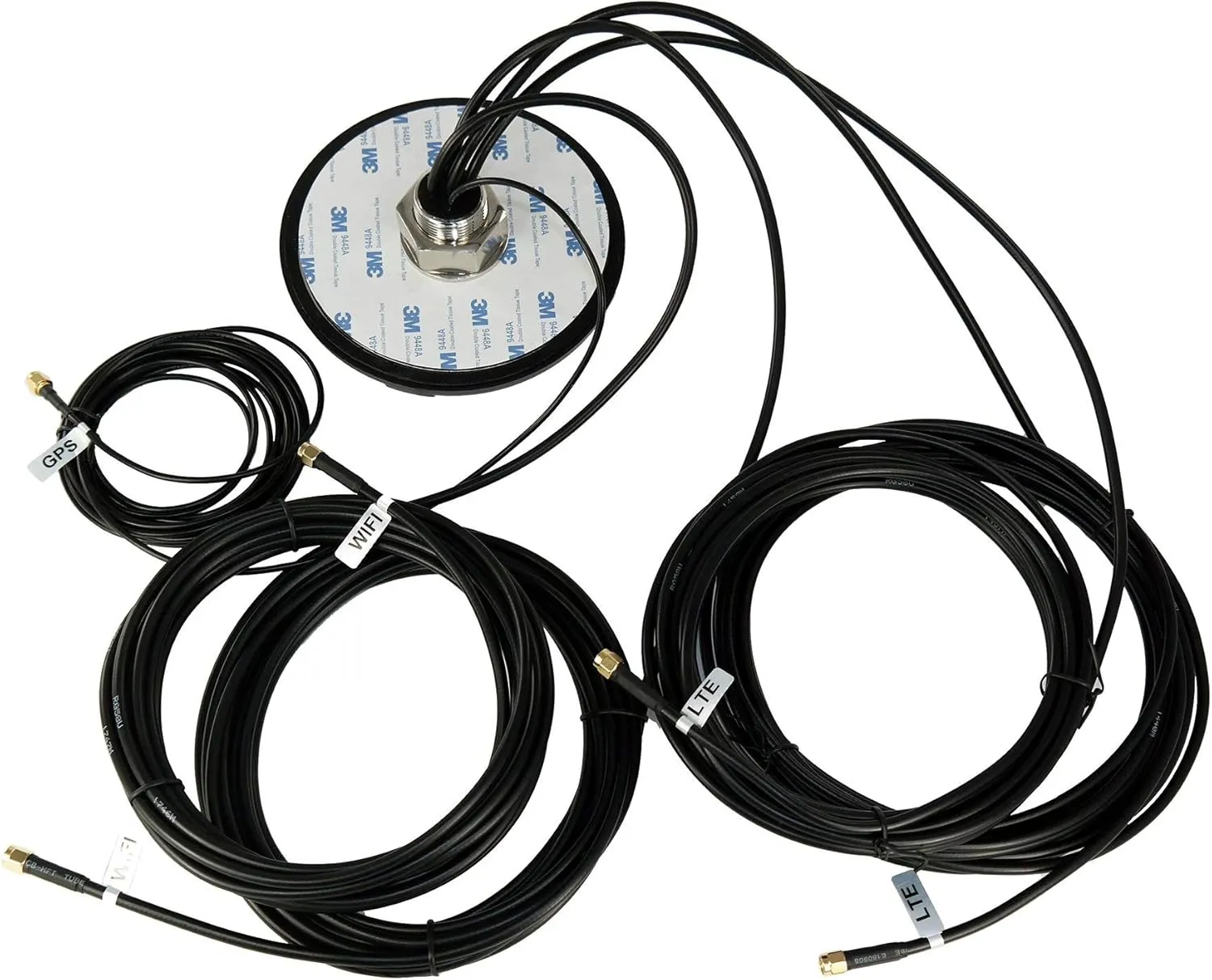 Proxicast 5-in-1 Professional Low-Profile MIMO LTE   Wi-Fi   GPS Screw Mount Combination Vehicle Antenna Compatible with Cradlepoint, Digi, Peplink and Other Modems/Routers (ANT-500-221)