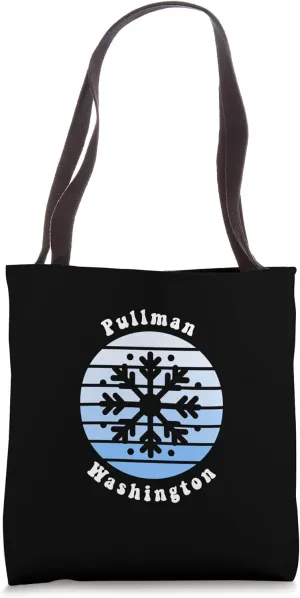 Pullman Washington Snow Christmas Souvenir Vacation Tote Bag