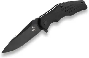 QSP Flipper Folding Pocket Knife with Ball Bearing, D2 Blade, 4.75" G10 Handle, Appliated for EDC, Pangolin