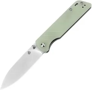 QSP Knife QS102-H Parrot 3.25" D2 Steel Blade Jade Handle Folding Knife