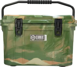QuadraX 20 QT Rotomolded Cooler - 5-Day Ice Retention, Portable Hard Coolers Ice Chest with Cup Holders