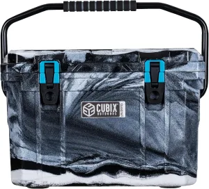 QuadraX 20 QT Rotomolded Cooler - 5-Day Ice Retention, Portable Hard Coolers Ice Chest with Cup Holders
