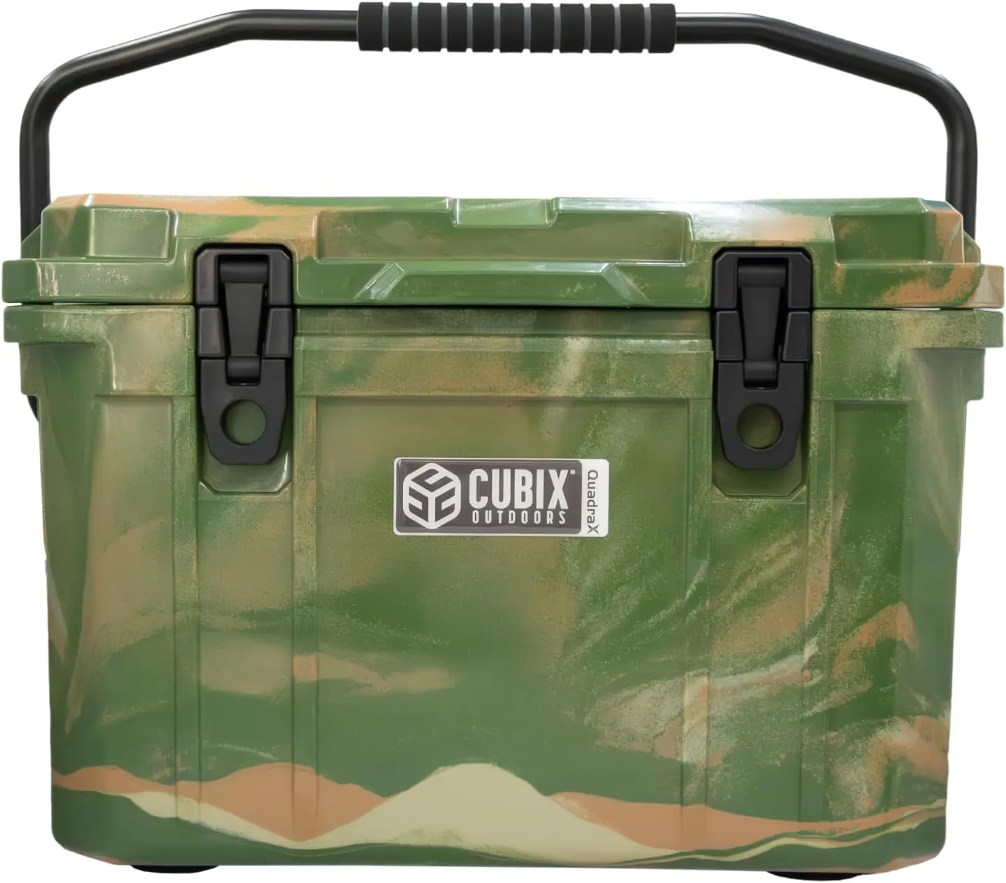 QuadraX 20 QT Rotomolded Cooler - 5-Day Ice Retention, Portable Hard Coolers Ice Chest with Cup Holders