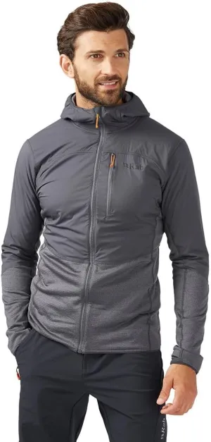 Rab Men's Ascendor Summit Full-Zip Lightweight Hooded Fleece Jacket for Climbing, Hiking, & Mountaineering