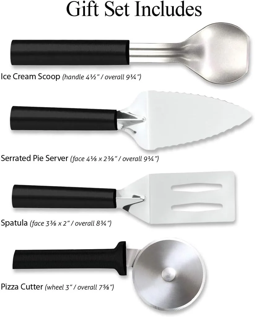 Rada Cutlery Ultimate Utensil Gift Set, Black Handle