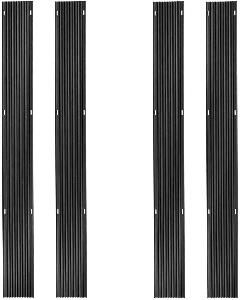 Rage Powersports Black Ice Snowmobile Trailer Ski Guides 5' Carbide Glide Protector, 20' Total, SKI-G60-4, Truck Beds - 4 Pack