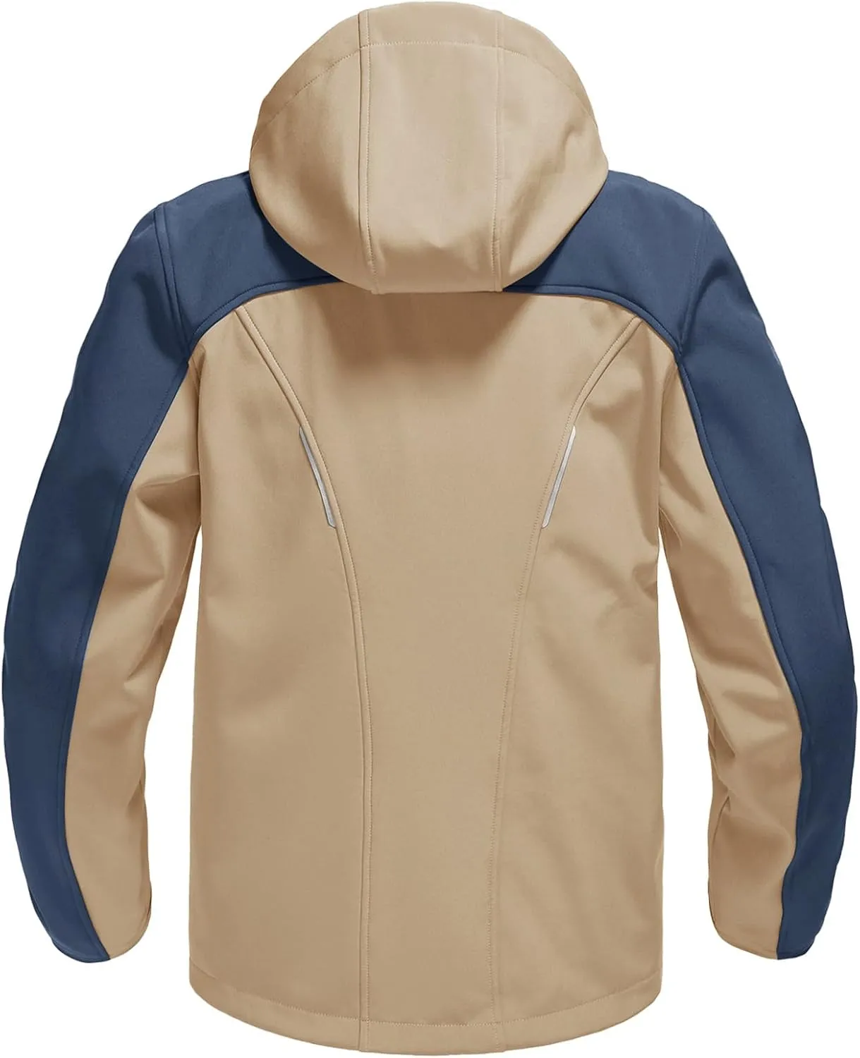 Rdruko Men's Soft Shell Jacket Fleece Lined Waterproof Lightweight Hiking Hooded Winter Jacket