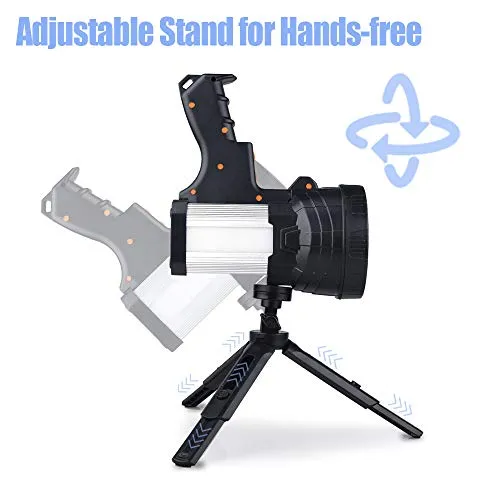 Rechargeable Spotlight,Super Bright 1000,000 Lumen LED Handheld Spotlight 10000mAh