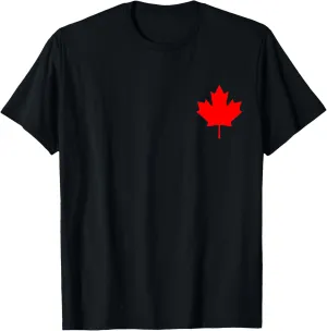 Red Maple Leaf Flag of Canada Cool Canadian Flags Men Women T-Shirt
