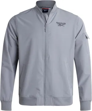 Reebok Mens Rain Jacket - Full Zip Up Lightweight Water Resistant Windbreaker Soft Shell Collar Rain Coat for Men (S-XL)