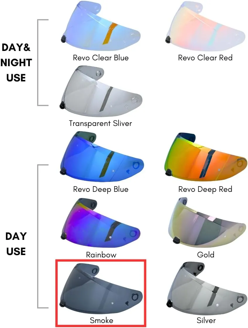 Replacement Motorcycle Helmet Shield for I10 I70 HJ-31 Helmet Visor Shield Anti-Scratch Wearproof Windproof Universal Helmet Accessories