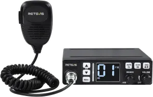 Retevis MB3 Dual-Mode AM/FM CB Radio, Public Address (PA) Function, Automatic Noise Limiter, 40-Channel Fixed-Mount, Easy to Operate, External Speaker Jack for Truckers Long Range