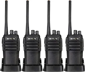 Retevis RT21 Walkie Talkies for Adults, 2 Way Radio Long Range, Two Way Radio Rechargeable, Handheld Radio, Portable, FRS, Durable, Heavy Duty, for Business(4 Pack)