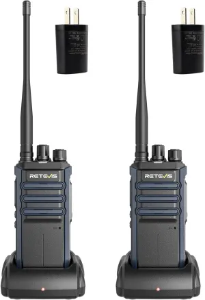 Retevis RT86A Walkie Talkies for Adults, High Power 2 Way Radio Long Range, GMRS Radio, Rugged, Group Call, for Hotel Security(2 Pack)