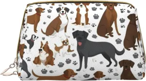 Retrievers Paw Toiletry Pouch, Travel-Friendly Makeup Organizer For Makeup Brushes, Lipsticks