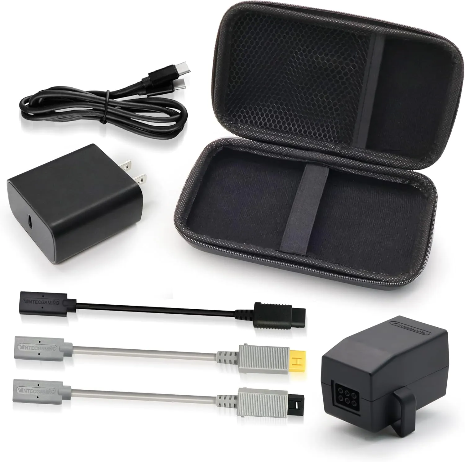 Retro Game Console Power Supply Combination kit-PD Fast Charging, Built-in chip, Stable Performance, Multiple interfaces Free Conversion-Compatible with NGC/WII/WII-U/N64