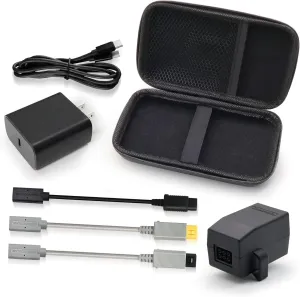 Retro Game Console Power Supply Combination kit-PD Fast Charging, Built-in chip, Stable Performance, Multiple interfaces Free Conversion-Compatible with NGC/WII/WII-U/N64