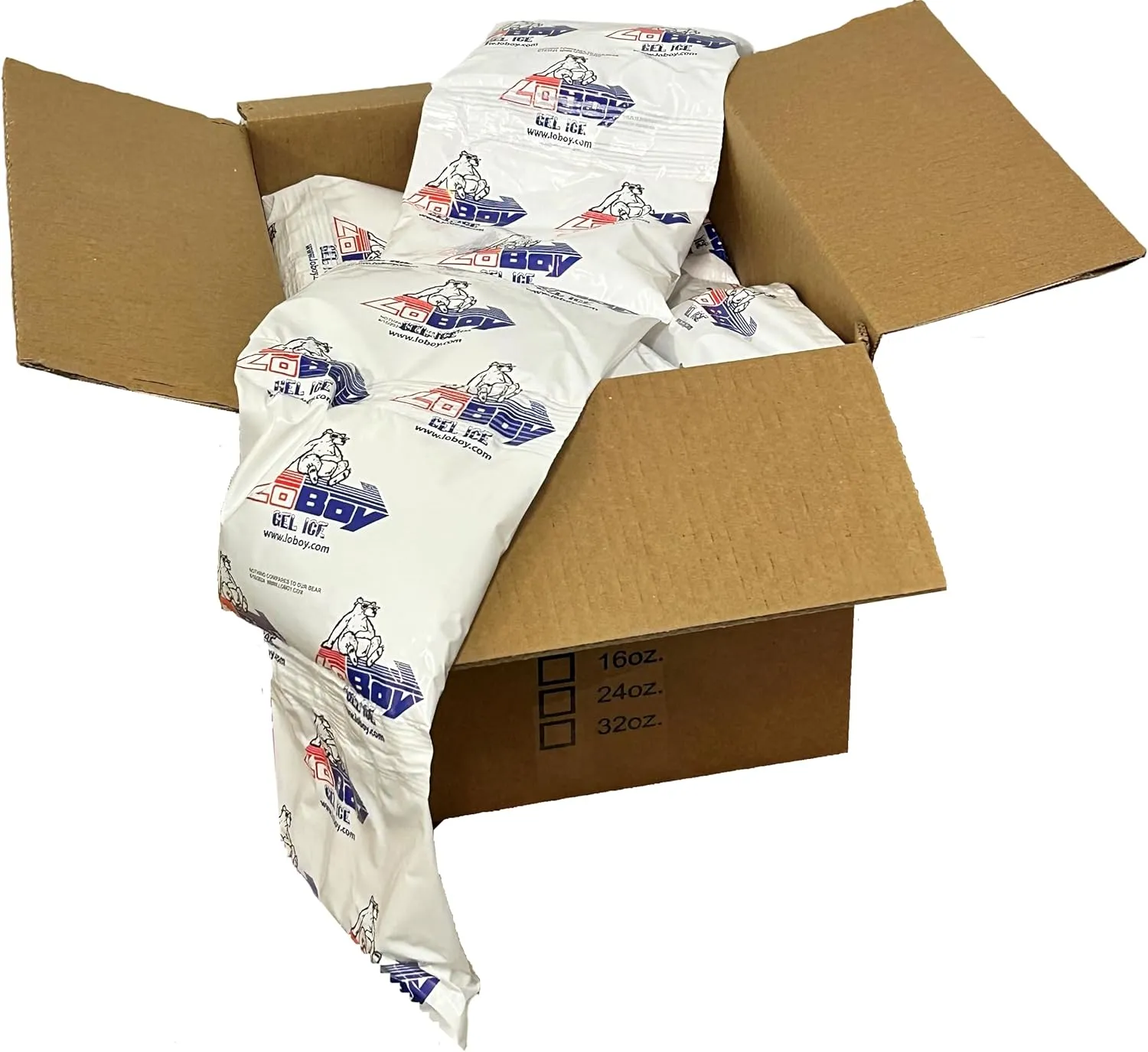 Reusable Gel Ice Packs, 12oz, 50ct case, Perfect for Lunch Boxes, Coolers and Shipping