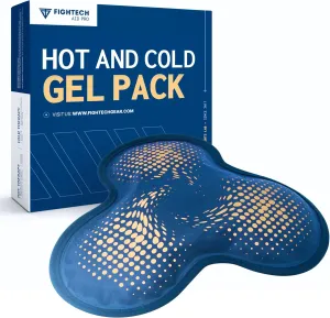 Reusable Hot and Cold Gel Ice Pack for Shoulder, Rotator Cuff, Knee, Back, Head, Eyes, Elbow, Hip - Leak Proof Post Surgery Heat & Cold Therapy Compress by FIGHTECH (Hinge Joint, Single)