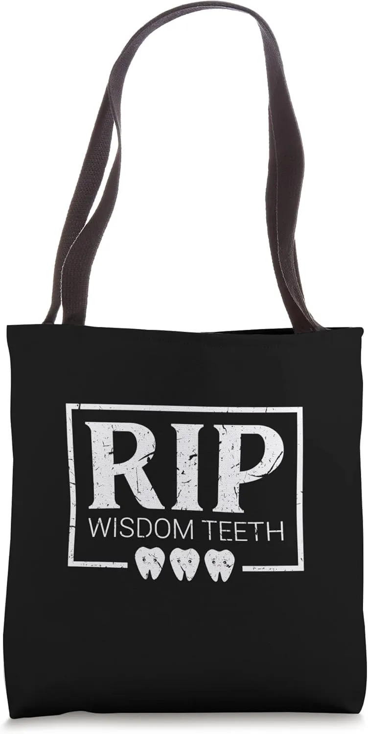 RIP Wisdom Teeth Extraction Removal Get Well Soon Dentist Tote Bag