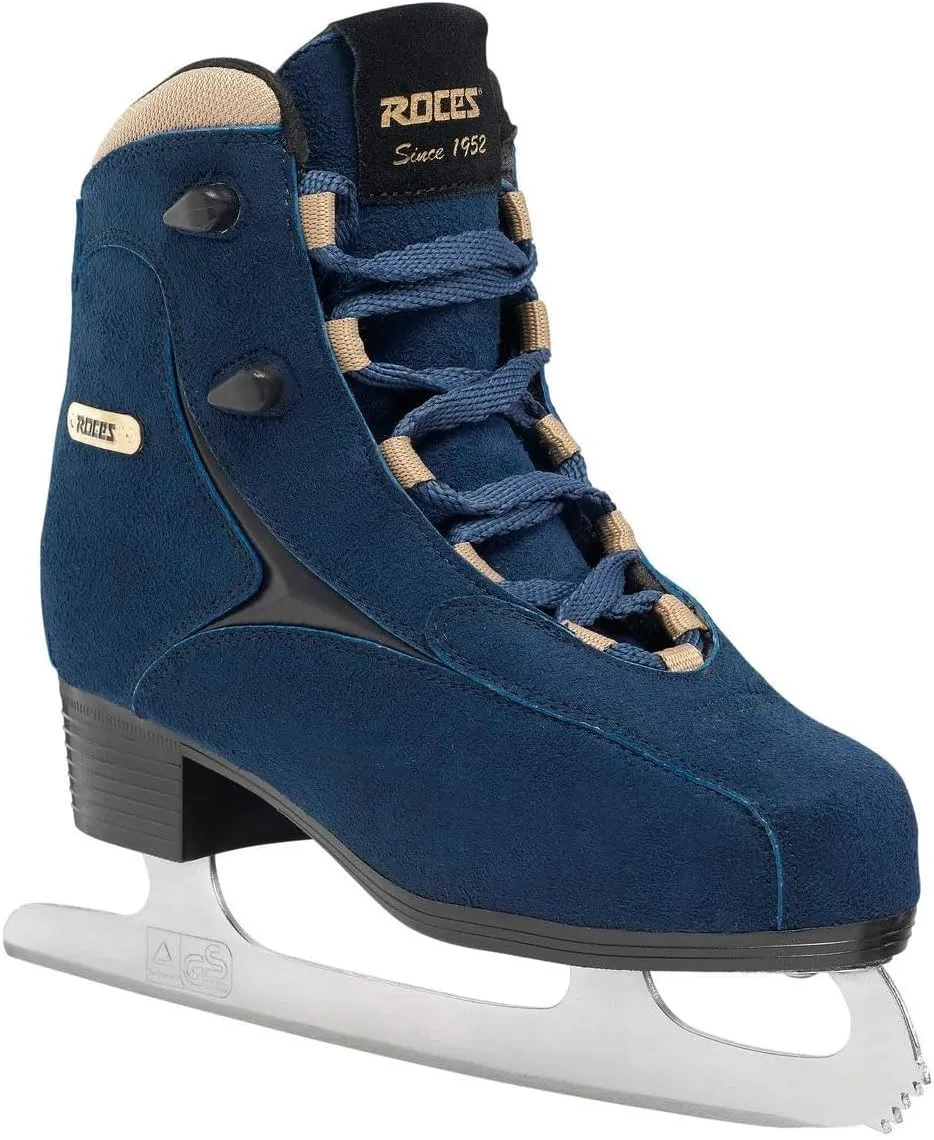 Roces Women's Caje Durable Comfortable Fashionable Lace-Up Figure Ice Skates with Stainless Steel Blade, Reinforced Upper & Anatomic Padding
