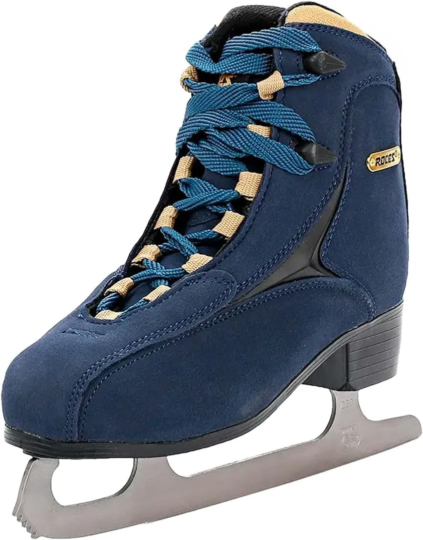Roces Women's Caje Durable Comfortable Fashionable Lace-Up Figure Ice Skates with Stainless Steel Blade, Reinforced Upper & Anatomic Padding