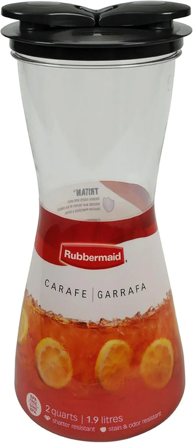 Rubbermaid Carafe with Leak-Proof Lid, 2-quart (1878491)