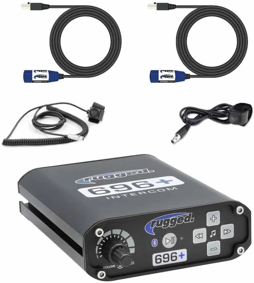 Rugged Radios 696 Plus in Car Intercom System for Off Road UTV Can Am Polaris