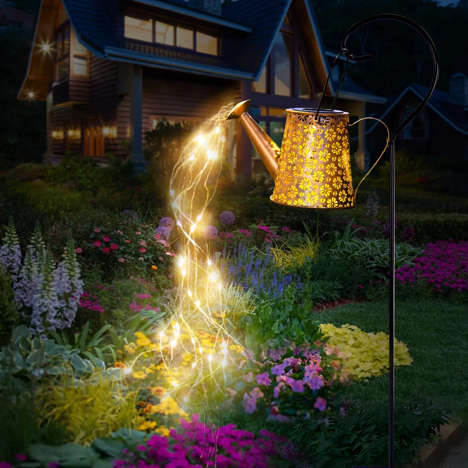 Rynx | Solar Watering Can Light, Solar Light Outdoor Garden Decor, Large Hanging Ip65 Waterproof Solar Lantern Landscape Light Outdoor Decor For Garden Patio Path Christmas Gifts For Mom Birthday