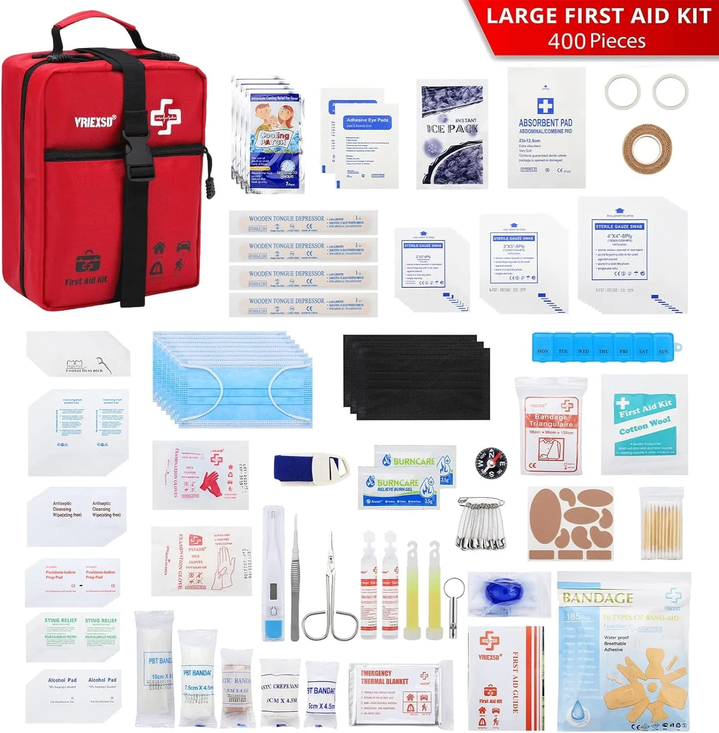 Safety First 400 Piece Pro First Aid Kit