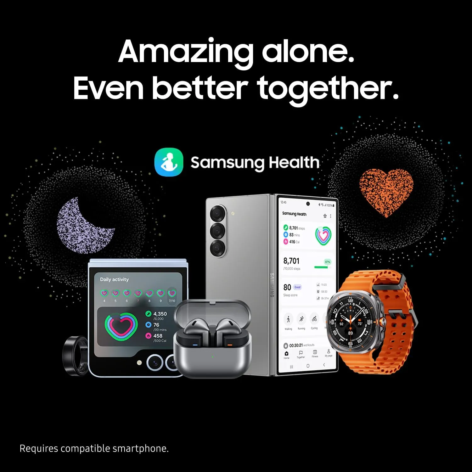 Samsung Galaxy Watch Ultra 47mm LTE AI Smartwatch w/Energy Score, Wellness Tips, Heart Rate Tracking, Sleep Monitor, Fitness Tracker, GPS, 2024,Titanium Silver [US Version, 1Yr Manufacturer Warranty]