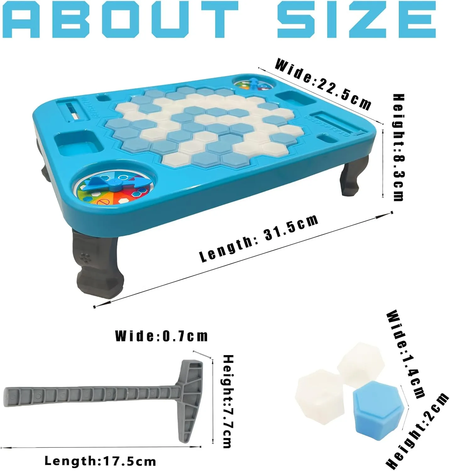Save Penguin Break Ice Frozen Game for Kids, Meroqeel Protect The Iceberg Penguins Trap on Ice Icebreaker Board Games Toy for Adults Family Childrens Kid Ages 4-8 with Replacement Cubes and Hammer